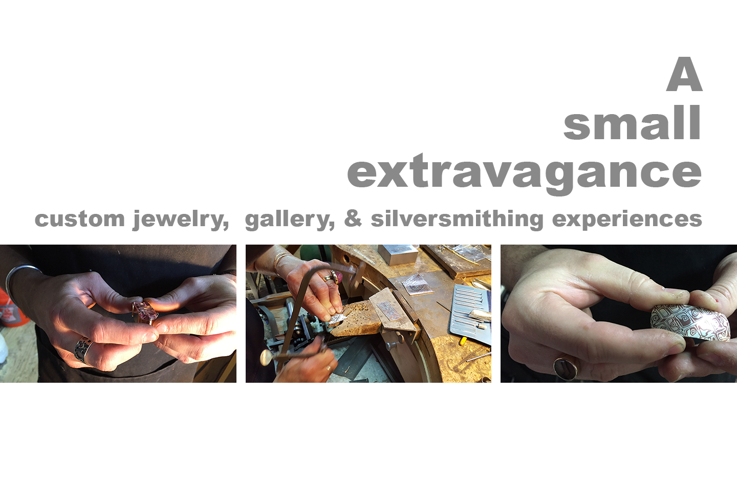 a small extravagance banner